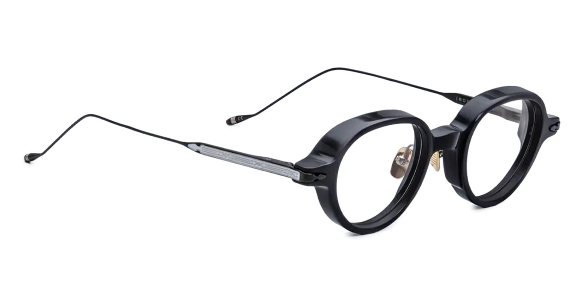 Ottica Mondello Roma - Jacques Marie Mage - JMMCRV-13C - CLARK VU - PHANTOM RX - Acetato, titanio - Forma rotonda - Nero - OCCHIALI - OCCHIALI DA VISTA - Unisex, Uomo, Donna - Lente: demo - Prodotto in Giappone