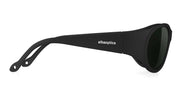 Ottica Mondello Roma - Alba Optics - 8050054515212 - ANVMA 99 - BLACK / VZUM LEAF - Tr90 - shape Oval - Black - EYEWEAR - SUNGLASSES - Unisex,Uomo,Donna,Women,Men - lens Green - Made In Italy