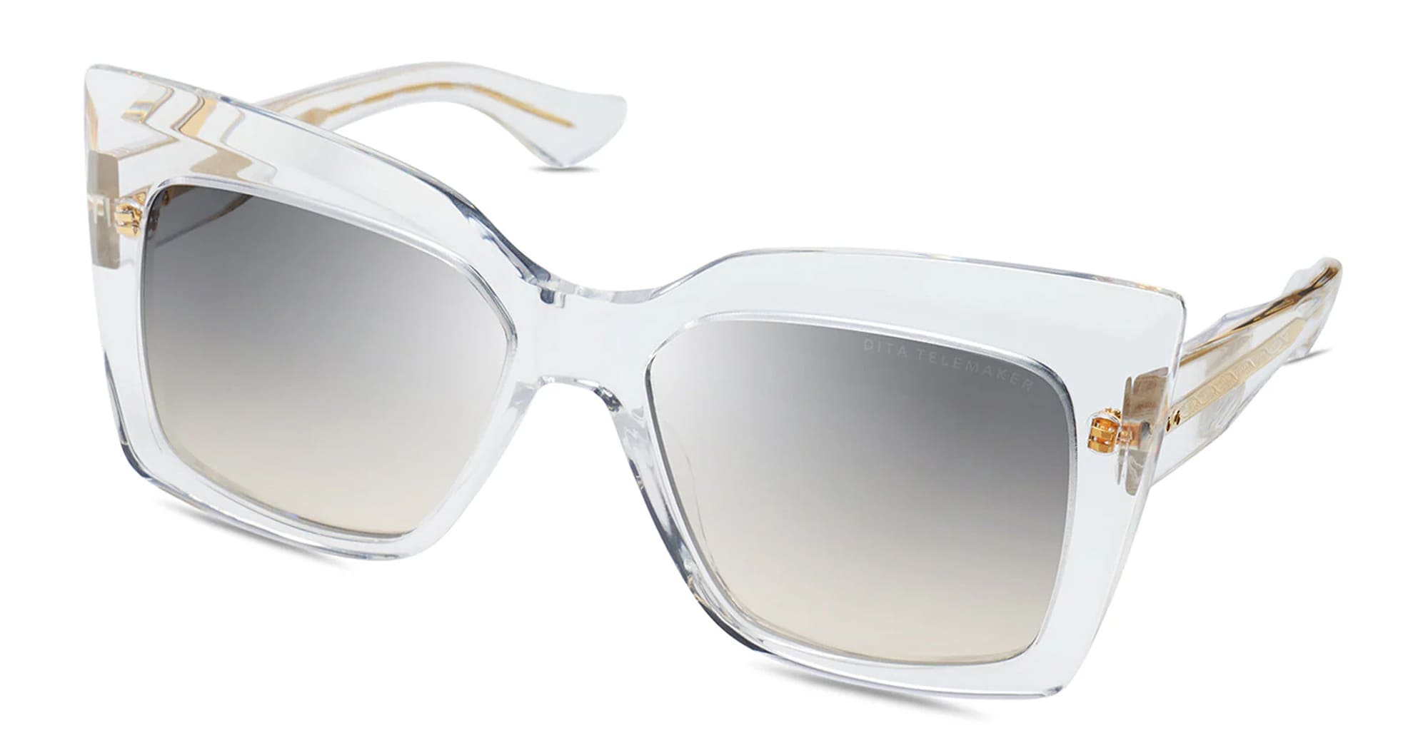 Ottica Mondello Roma - DITA - DTS704-A-03-Z - TELEMAKER - CRYSTAL - Acetate - shape Butterfly - Crystal - EYEWEAR - SUNGLASSES - Donna,Women - lens Gradient grey - Made In Japan