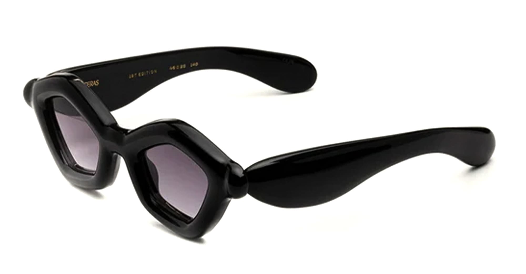 Ottica Mondello Roma - Paloceras - pebble-shadow-black-dx - PEBBLE - SHADOW BLACK DX - Acetate - shape Cat-eye - Black - EYEWEAR - SUNGLASSES - Unisex,Uomo,Donna,Women,Men - lens Gradient grey - Made In China