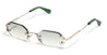 Ottica Mondello Roma - John Dalia - AMARU-C541 - AMARU-C541 - PLATINE PLATED - Metal - shape Rectangular - Silver - EYEWEAR - SUNGLASSES - Uomo,Men - lens Gradient grey - Made In France