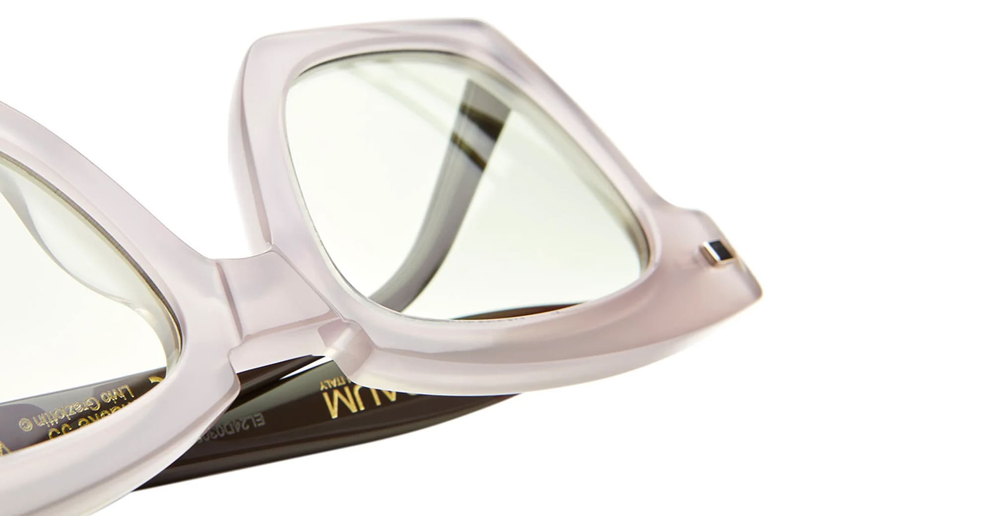 Ottica Mondello Roma - Kuboraum - KRS0J5VP00000020 - MASK J5 VP - VIOLET PETAL - Acetate - shape Squared - violet - EYEWEAR - SUNGLASSES - Unisex,Uomo,Donna,Women,Men - lens light green - Made In Italy