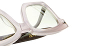 Ottica Mondello Roma - Kuboraum - KRS0J5VP00000020 - MASK J5 VP - VIOLET PETAL - Acetate - shape Squared - violet - EYEWEAR - SUNGLASSES - Unisex,Uomo,Donna,Women,Men - lens light green - Made In Italy
