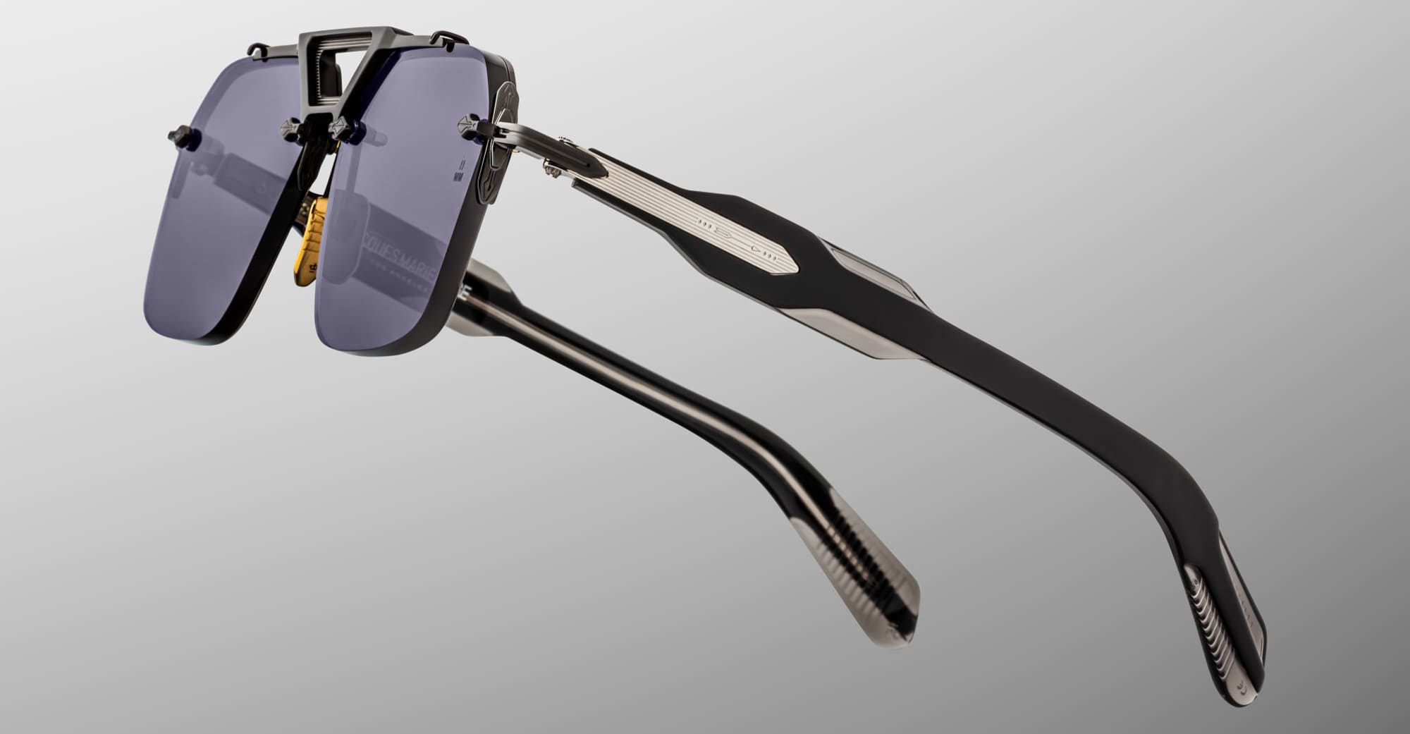 Ottica Mondello Roma - Jacques Marie Mage - JMMSVR-58 - SILVERTON - RAVEN - Acetate, titanium - shape  -  - EYEWEAR - SUNGLASSES - Uomo,Men - lens  - Made In Japan