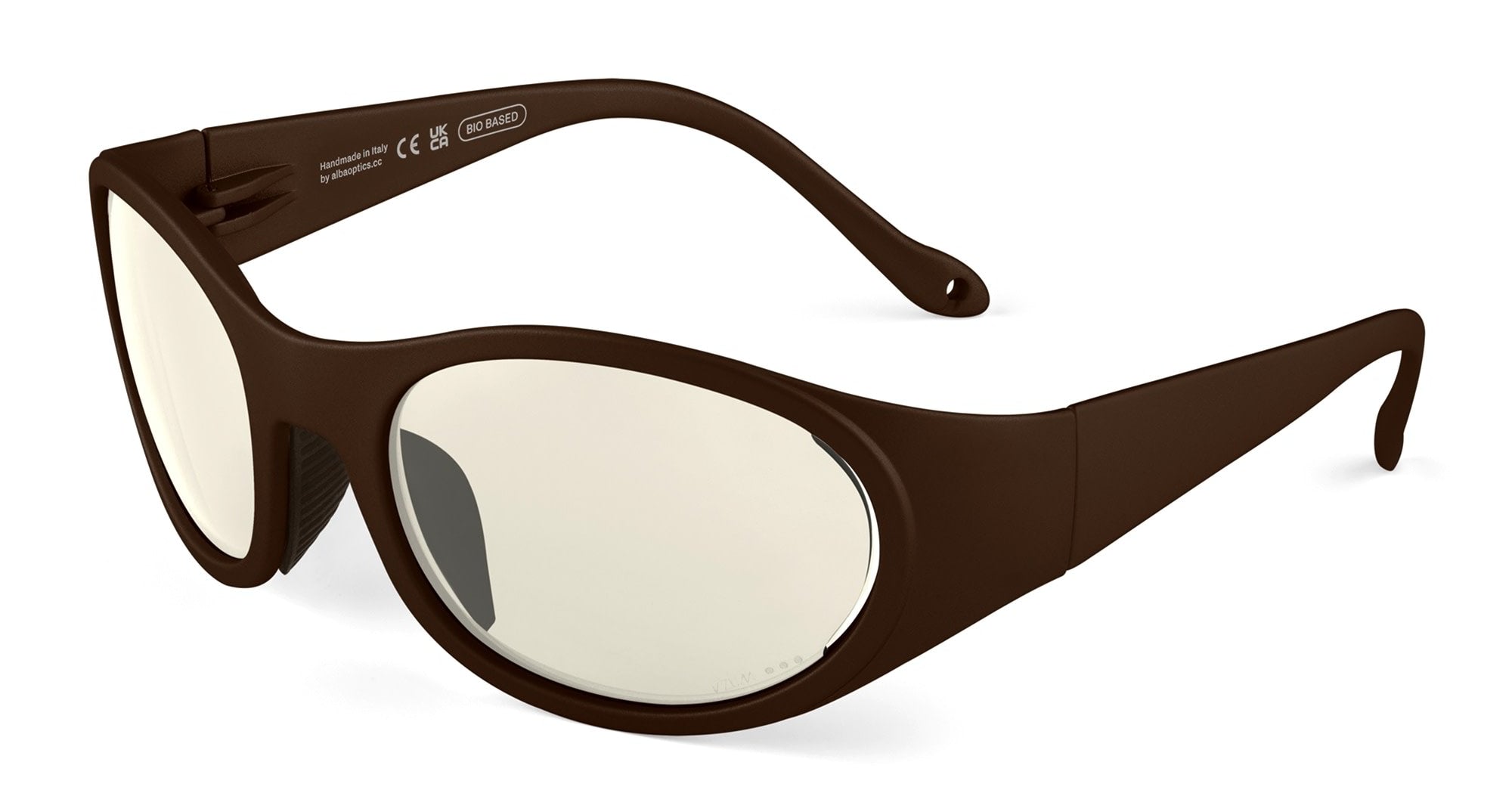 Ottica Mondello Roma - Alba Optics - 8050054518916 - ANVMA 99 - CHOCO / VZUM F-LENS ROCKET - Tr90 - shape Oval - brown - EYEWEAR - SUNGLASSES - Unisex,Uomo,Donna,Women,Men - lens Grey - Made In Italy