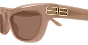 Ottica Mondello Roma - Balenciaga - BB0430S-004 - BB0430S-004 - NUDE BROWN - Recycled acetate - shape Cat-eye - nude - EYEWEAR - SUNGLASSES - Donna,Women - lens Brown - Made In Japan