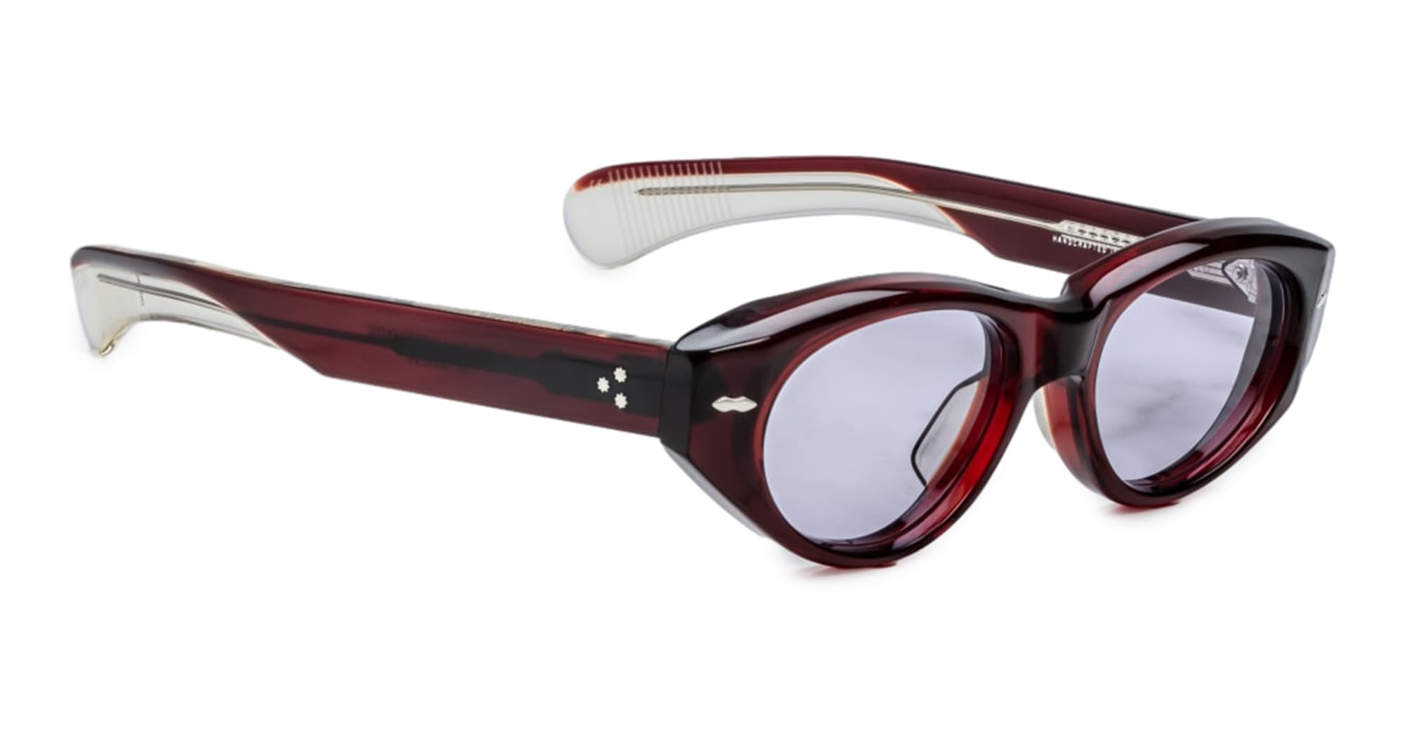 Ottica Mondello Roma - Jacques Marie Mage - JMMKR-14N - KRASNER - CHERRY - Acetate - shape Cat-eye - red - EYEWEAR - SUNGLASSES - Donna,Women - lens lavender - Made In Japan