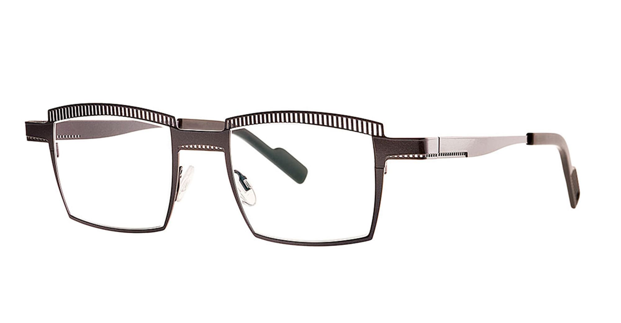 Ottica Mondello Roma - Theo eyewear - CRAY-506 - CRAYON - 506 CARBON BLACK RX - stainless steel - shape  - Black - EYEWEAR - EYEGLASSES - Donna,Women - lens  - Made In Belgium