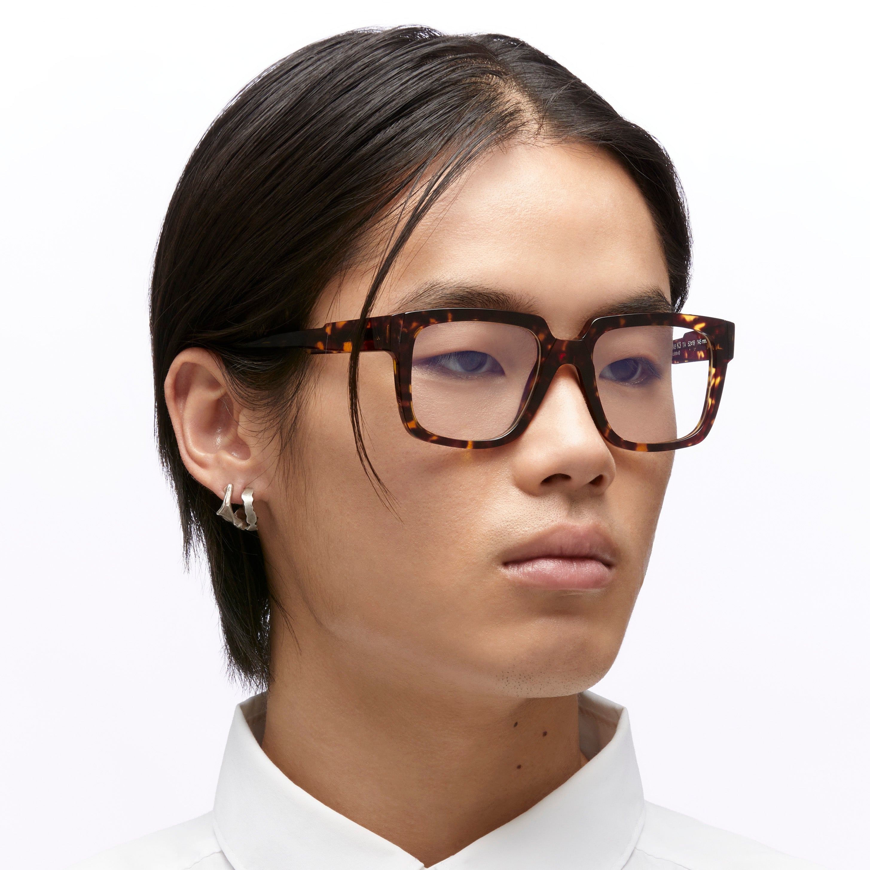 Ottica Mondello Roma - Kuboraum - KRO0K3TA000000OP - MASK K3 - TORTOISE RX - Acetate - shape Squared - Tortoise - EYEWEAR - EYEGLASSES - Unisex,Uomo,Donna,Women,Men - lens Clear - Made In Italy