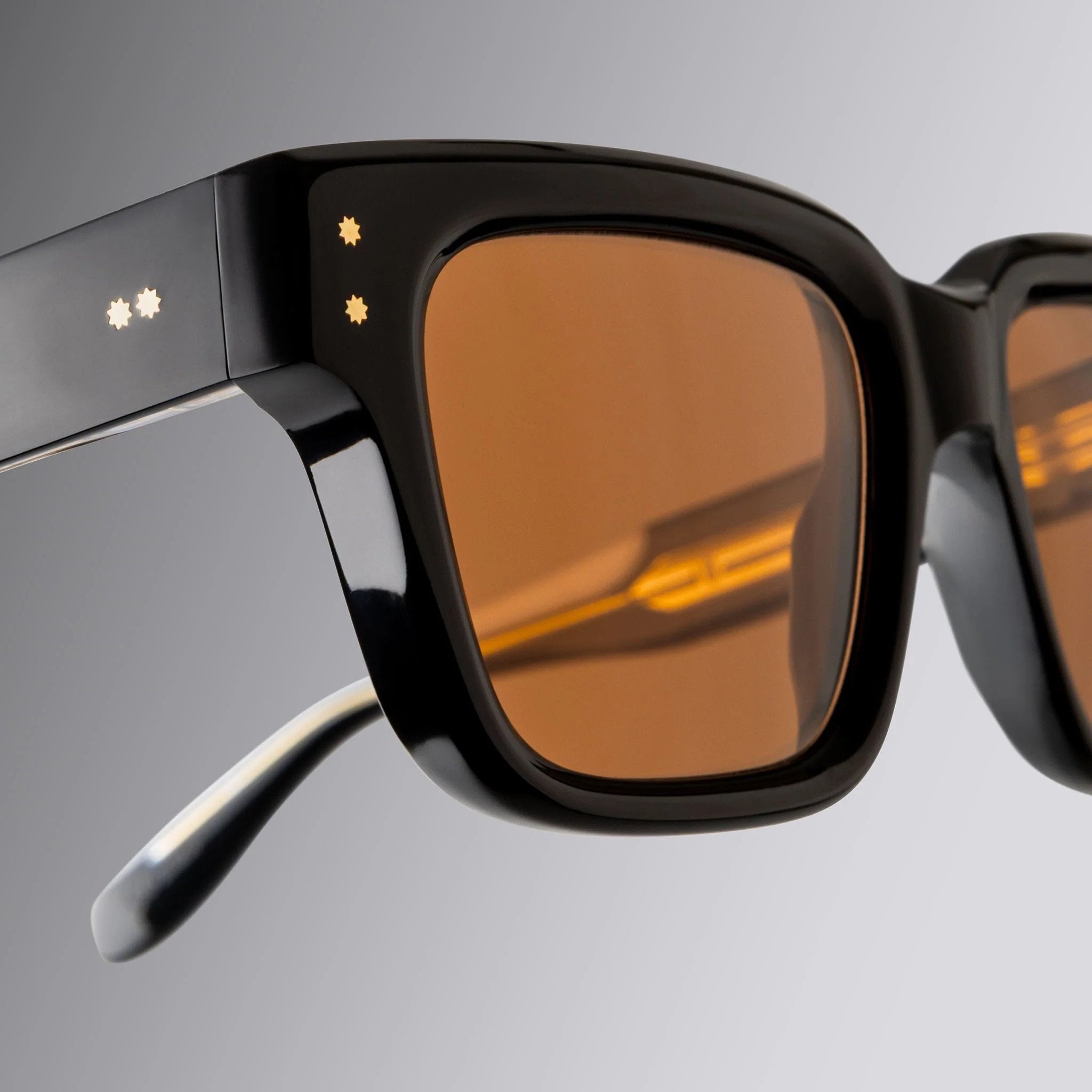 Ottica Mondello Roma - Cutler and Gross - CGSN-1434-53-01 - 1434 - BLACK - Acetate - shape Squared - Black - EYEWEAR - SUNGLASSES - Unisex,Uomo,Donna,Women,Men - lens Brown - Made In Italy