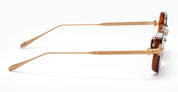 Juno-two - brushed gold / brown crystal