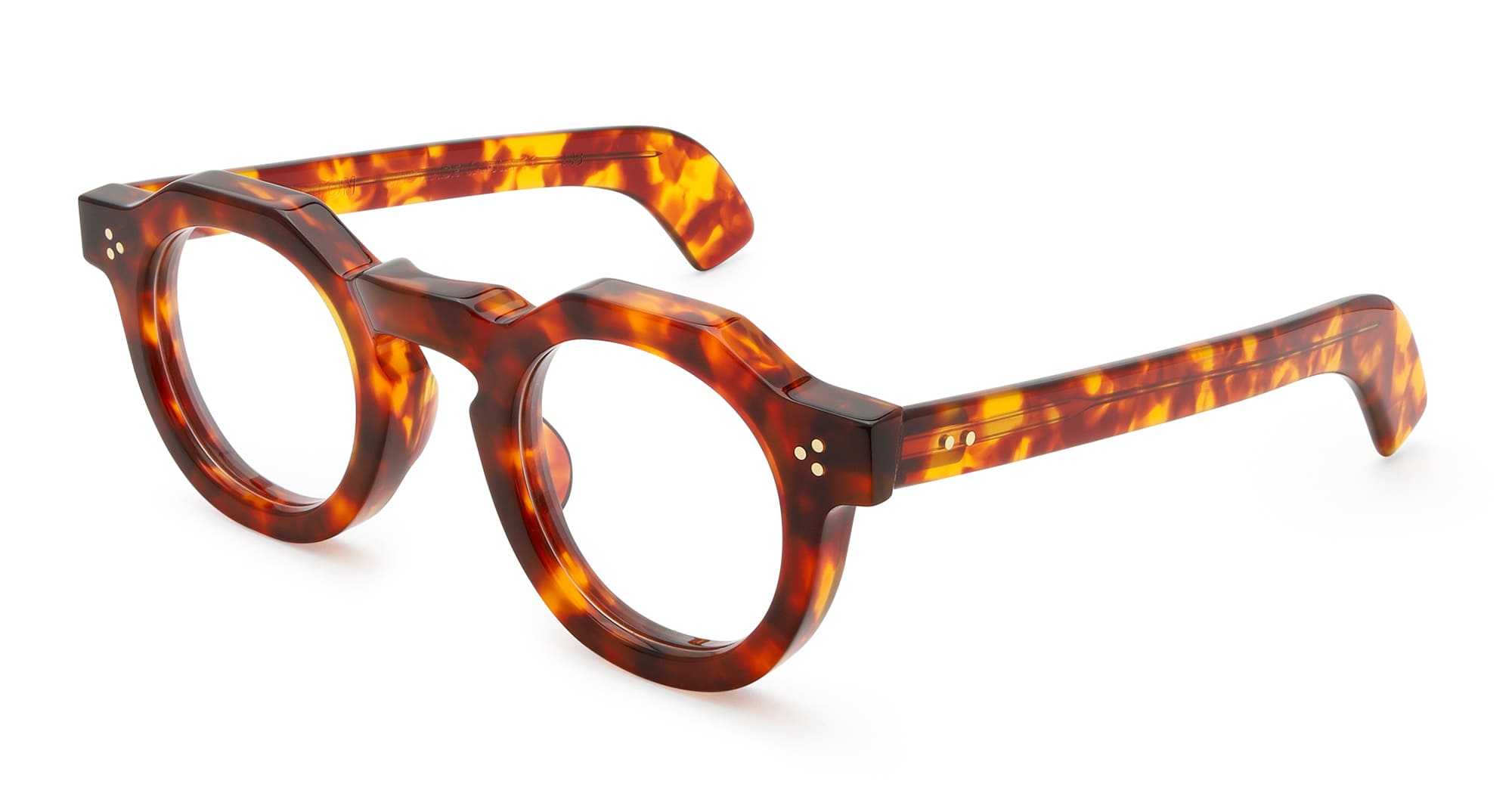 Ottica Mondello Roma - Max Pittion - MXPL-010E - HUGO 42 X 28 - BLONDE TORTOISE RX - Acetate - shape Panto - Tortoise - EYEWEAR - EYEGLASSES - Unisex,Uomo,Donna,Women,Men - lens Clear - Made In Japan