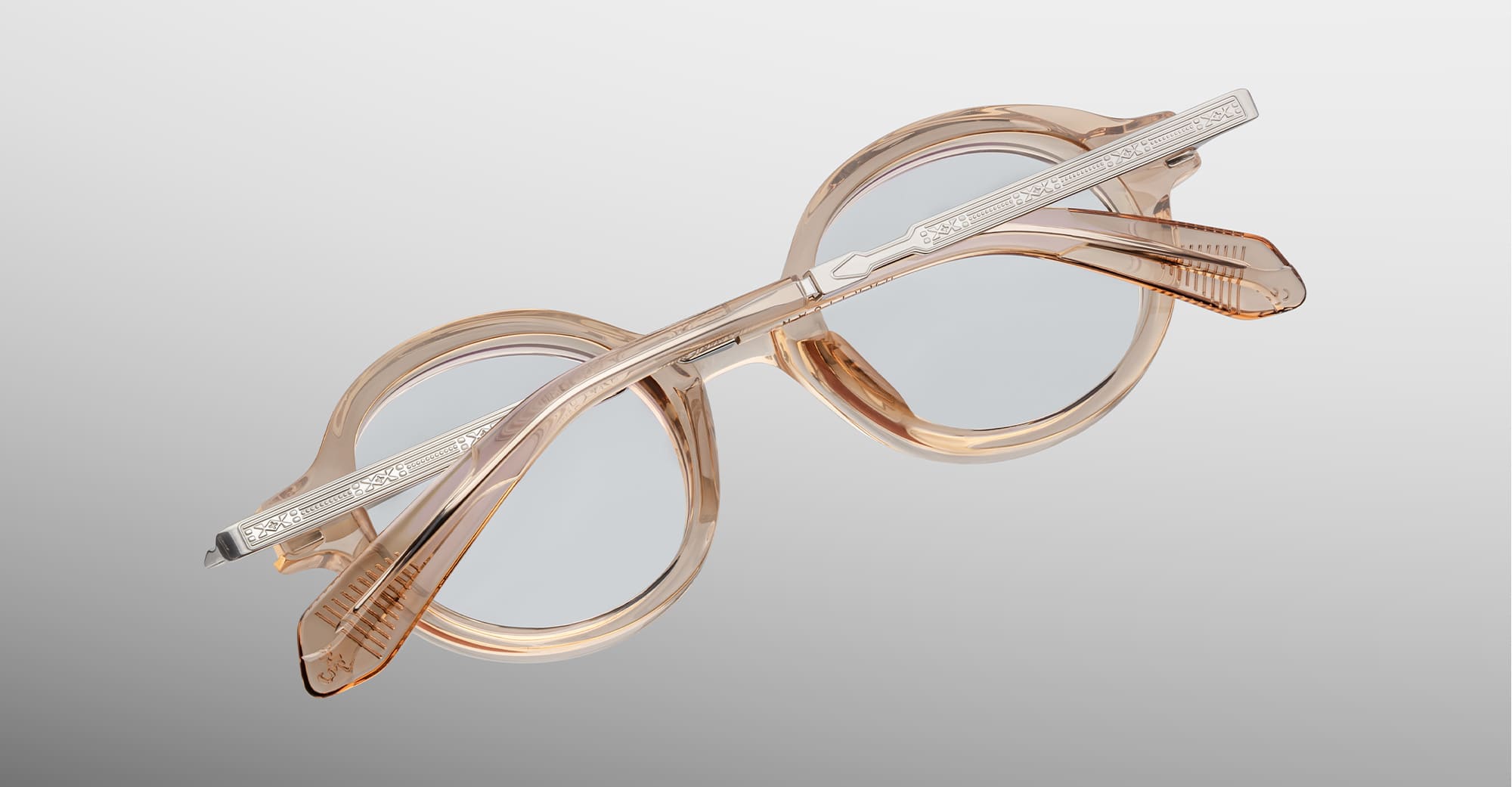 Ottica Mondello Roma - Jacques Marie Mage - JMMOGRX-76 - HARTIGAN - SAND RX - Acetate - shape Round - beige - EYEWEAR - EYEGLASSES - Unisex,Uomo,Donna,Women,Men - lens Clear - Made In Japan