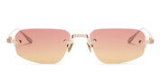Ottica Mondello Roma - Akoni - AKS-536C-53 - JUNO-THREE - BRUSHED GOLD - Titanium - shape Geometric - Gold - EYEWEAR - SUNGLASSES - Unisex,Uomo,Donna,Women,Men - lens amber - Made In Japan