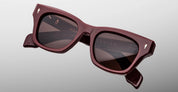 Ottica Mondello Roma - Jacques Marie Mage - JMMDE-R7 - DEALAN - BORDEAUX EMPIRE - Acetate - shape Squared - red - EYEWEAR - SUNGLASSES - Unisex,Uomo,Donna,Women,Men - lens Brown - Made In Japan