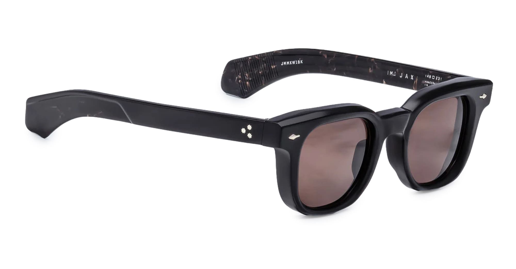 Ottica Mondello Roma - Jacques Marie Mage - JMMXW-18K - JAX 2 - WILLOW - Acetate - shape Wellington - Black - EYEWEAR - SUNGLASSES - Unisex,Uomo,Donna,Women,Men - lens Brown - Made In Japan