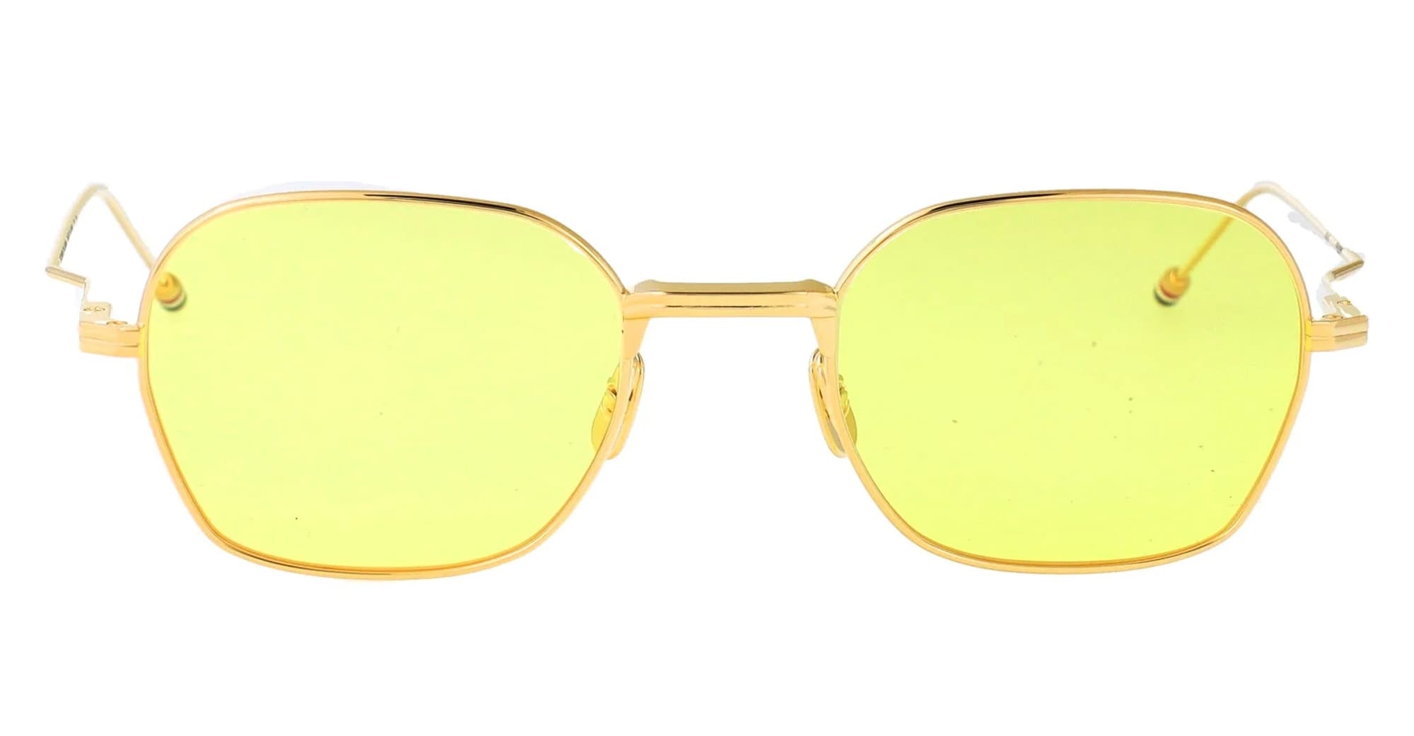 Ottica Mondello Roma - Thom Browne - UES936C-G0001-712-48 - RECTANGULAR - YELLOW GOLD / YELLOW GOLD - Titanium - shape Rectangular - Gold - EYEWEAR - SUNGLASSES - Unisex,Uomo,Donna,Women,Men - lens yellow - Made In Japan