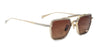 Ottica Mondello Roma - Jacques Marie Mage - JMMCMD-16H - COMMODORE - ROMA - Titanium - shape Squared - Gold - EYEWEAR - SUNGLASSES - Unisex,Uomo,Donna,Women,Men - lens Gradient brown - Made In Japan