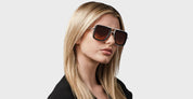 Ottica Mondello Roma - DITA - DTS465-A-03 - DUBSIGNAL -  RAW TITANIUM / MATTE BLACK - Titanium - shape Pilot - black, silver - EYEWEAR - SUNGLASSES - Unisex,Uomo,Donna,Women,Men - lens red - Made In Japan