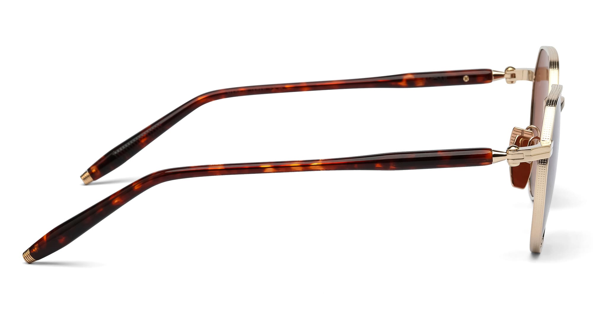 Ottica Mondello Roma - Akoni - AKS-522B-50 - THEMIS - 12K GOLD / HAVANA - Acetate, titanium - shape  - havana, gold - EYEWEAR - SUNGLASSES - Uomo,Men - lens  - Made In Japan