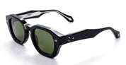 Ottica Mondello Roma - Daizo - A-SD001-B1-PG01 - LUDO - black / green lens - Acetate - shape Oval - Black - EYEWEAR - SUNGLASSES - Unisex,Uomo,Donna,Women,Men - lens Green - Made In Japan
