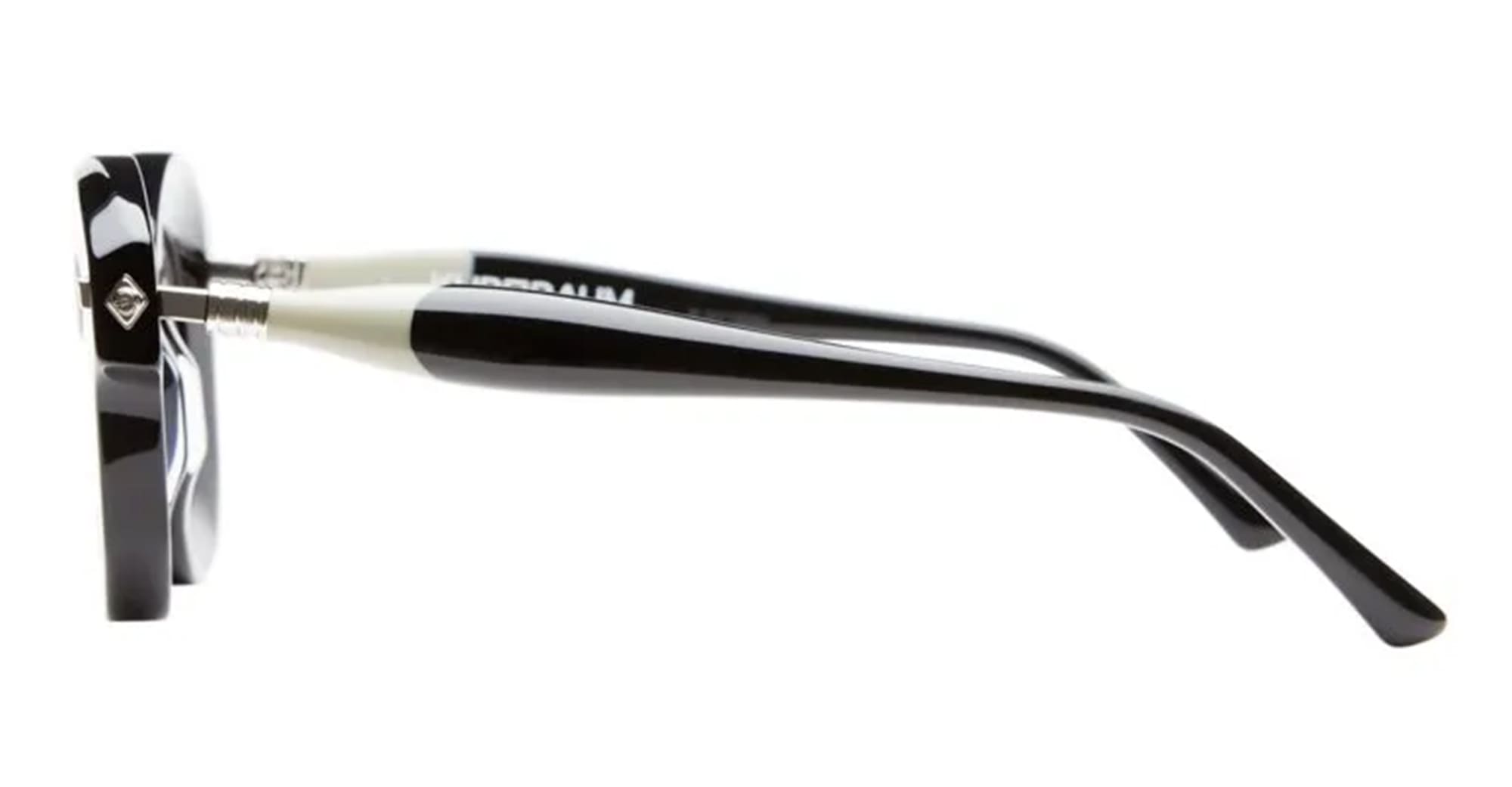 Ottica Mondello Roma - Kuboraum - KRO0J1BSA0GH25OP - MASK J1 BSA - BLACK SHINE RX - Acetate - shape Squared - Black - EYEWEAR - EYEGLASSES - Unisex,Uomo,Donna,Women,Men - lens Clear - Made In Italy