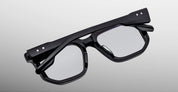 Ottica Mondello Roma - Jacques Marie Mage - JMMVUCRX-88 - YOSHI - BLACK RX - Acetate - shape Rectangular - Black - EYEWEAR - EYEGLASSES - Unisex,Uomo,Donna,Women,Men - lens Clear - Made In Japan