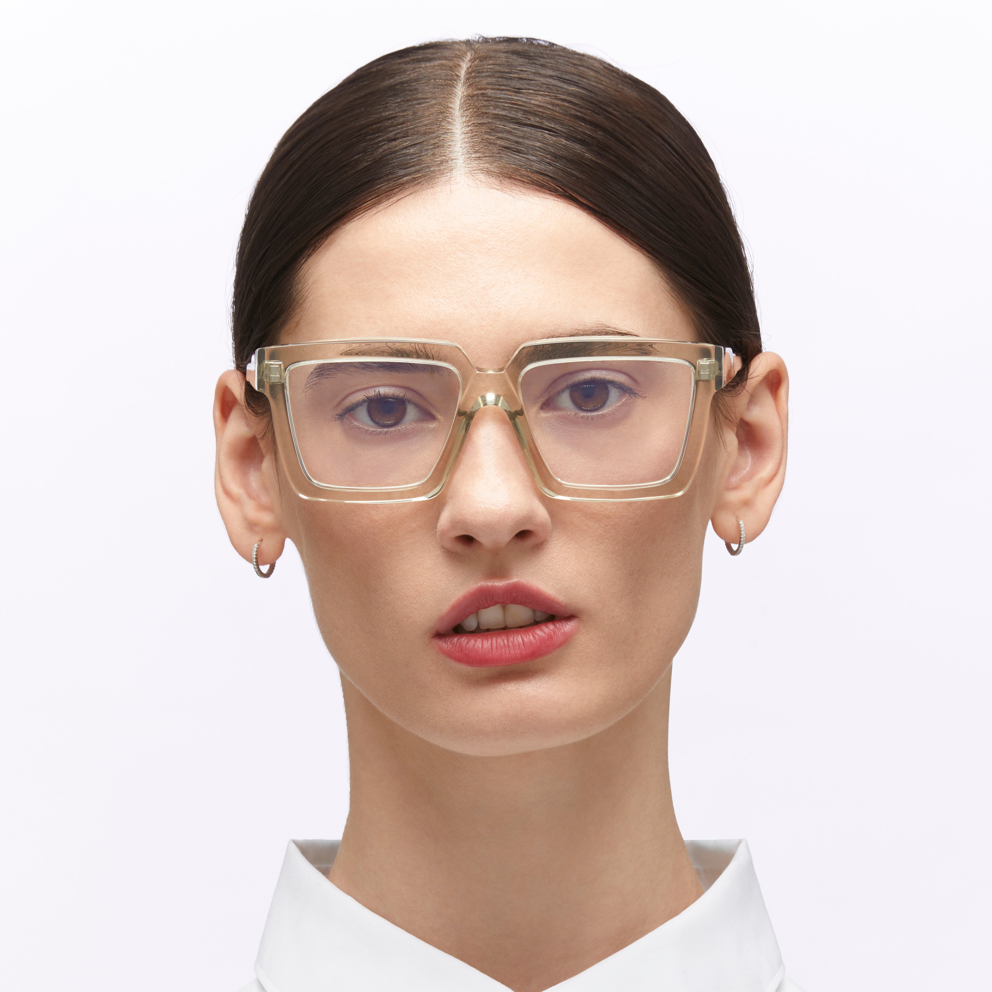 Ottica Mondello Roma - Kuboraum - KROK26TG000000OP - MASK K26 - TRANSPARENT GREEN RX - Acetate - shape Squared - translucent green - EYEWEAR - EYEGLASSES - Donna,Women - lens Clear - Made In Italy
