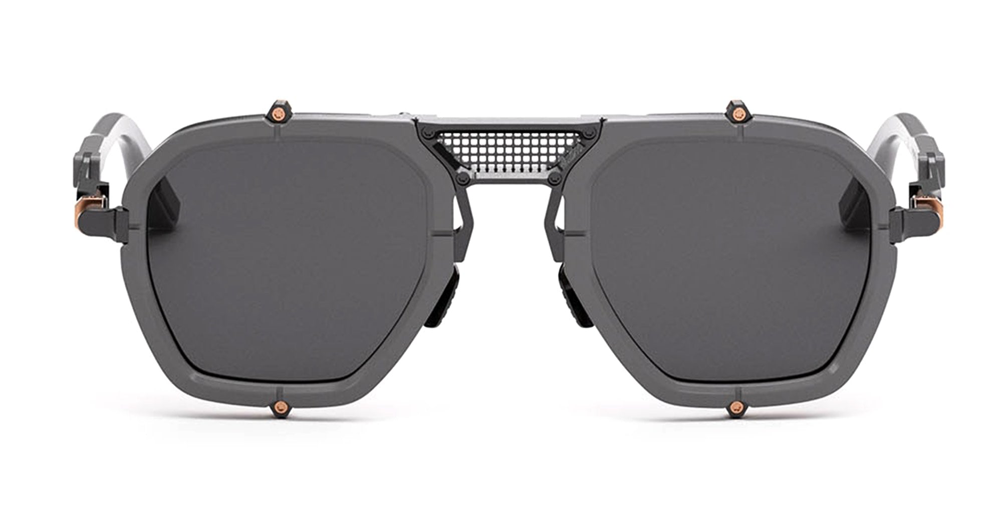 Ottica Mondello Roma - Movitra - NOMAD 02 C3 - NOMAD 02 C3 - SOLID GREY (MATTE) / GREY LENS - Acetate, metal - shape Navigator - grey - EYEWEAR - SUNGLASSES - Unisex,Uomo,Donna,Women,Men - lens Grey - Made In Italy