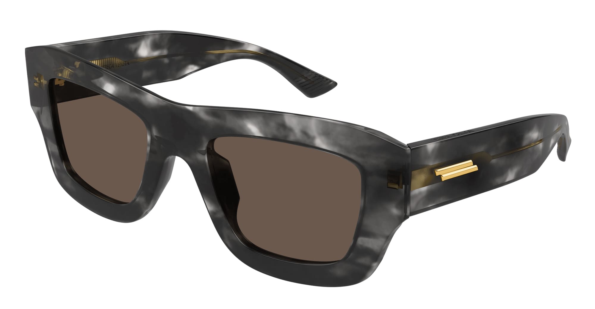 Ottica Mondello Roma - Bottega Veneta - BV1357S-002 - BV1357S-002 - BLACK HAVANA - Acetate - shape Squared - Black - EYEWEAR - SUNGLASSES - Donna,Women - lens Brown - Made In Japan