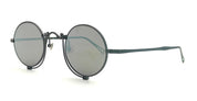 Ottica Mondello Roma - Matsuda - 10601H.SG.MBK2.45 - 10601H - MATTE BLACK / SILVER MIRROR - Titanium - shape Round - antique gold - EYEWEAR - SUNGLASSES - Uomo,Men - lens silver - Made In Japan