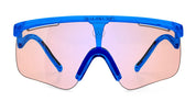 Ottica Mondello Roma - Alba Optics - 8050054517551 - DELTA - BLUE GLOSSY / VZUM F-LENS FLM - Tr90 - shape Mask - blue - EYEWEAR - SUNGLASSES - Unisex,Uomo,Donna,Women,Men - lens purple - Made In Italy