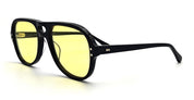 Ottica Mondello Roma - Julius Tart - JTPL-027A-FY-02 - HOLLY - BLACK / YELLOW LENS - Acetate - shape  - Black - EYEWEAR - SUNGLASSES - Uomo,Men - lens  - Made In Japan
