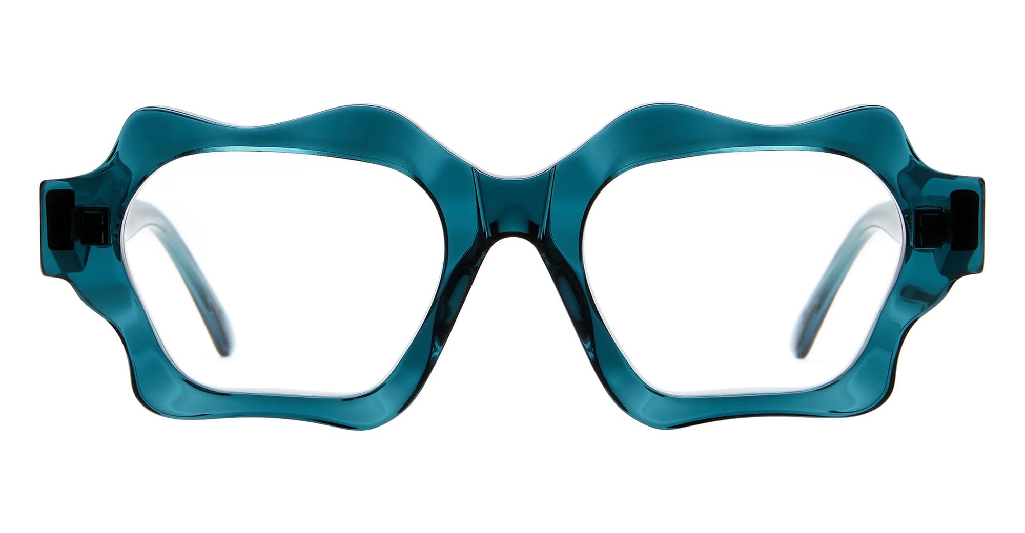 Ottica Mondello Roma - Kuboraum - KRO0G6RF000000OP - MASK G6 - RAIN FOREST RX - Acetate - shape Rectangular - green - EYEWEAR - EYEGLASSES - Donna,Women - lens Clear - Made In Italy