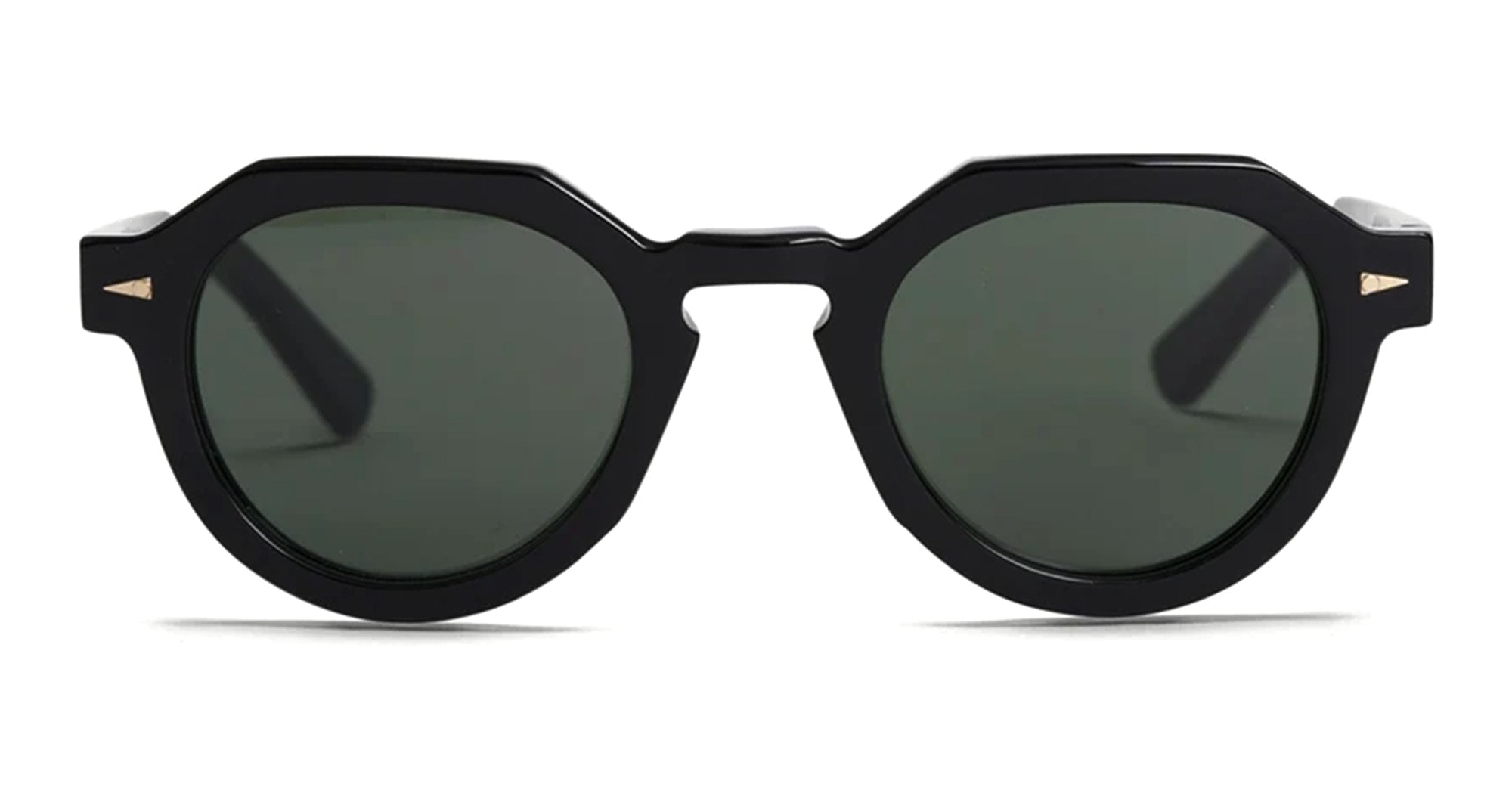 Ottica Mondello Roma - Ahlem - AHL.000793.SUN - Grenelle - Black / Grey Lens - Acetate - shape Panto - Black - EYEWEAR - SUNGLASSES - Unisex,Uomo,Donna,Women,Men - lens Grey - Made In France