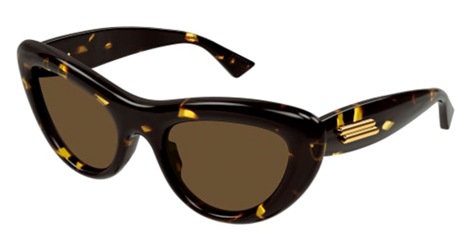Ottica Mondello Roma - Bottega Veneta - BV1282S-002  - BV1282S-002 - HAVANA - Acetate - shape Cat-eye - Havana - EYEWEAR - SUNGLASSES - Donna,Women - lens Brown - Made In Japan