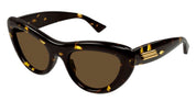 Ottica Mondello Roma - Bottega Veneta - BV1282S-002  - BV1282S-002 - HAVANA - Acetate - shape Cat-eye - Havana - EYEWEAR - SUNGLASSES - Donna,Women - lens Brown - Made In Japan