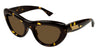 Ottica Mondello Roma - Bottega Veneta - BV1282S-002  - BV1282S-002 - HAVANA - Acetate - shape Cat-eye - Havana - EYEWEAR - SUNGLASSES - Donna,Women - lens Brown - Made In Japan