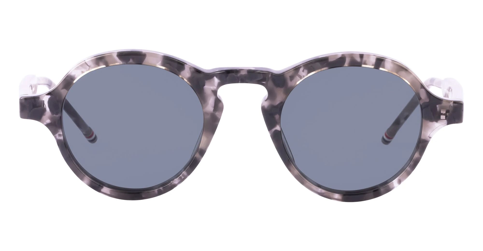 Ottica Mondello Roma - Thom Browne - UES926A-G0002-025-47 - ROUND - DARK GREY - Acetate - shape Round - dark grey - EYEWEAR - SUNGLASSES - Uomo,Men - lens Blue - Made In Japan