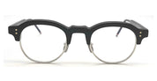 Oval - shiny black / silver rx