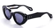 Ottica Mondello Roma - Daizo - A-BFR001-B1-AG01 - REI - black / amethyst grey lens - Acetate - shape Butterfly - Black - EYEWEAR - SUNGLASSES - Unisex,Uomo,Donna,Women,Men - lens Grey - Made In Japan