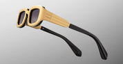 Ottica Mondello Roma - Jacques Marie Mage - JMMPY-40 - RYDER - GOLD - titanium, acetate - shape Rectangular - Gold - EYEWEAR - SUNGLASSES - Unisex,Uomo,Donna,Women,Men - lens Gradient grey - Made In Japan