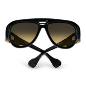 Ottica Mondello Roma - T HENRI - TRAE - TR2 - SHADOW II - Acetate - shape Aviator - Black - EYEWEAR - SUNGLASSES - Unisex,Uomo,Donna,Women,Men - lens gradient yellow - Made In Japan