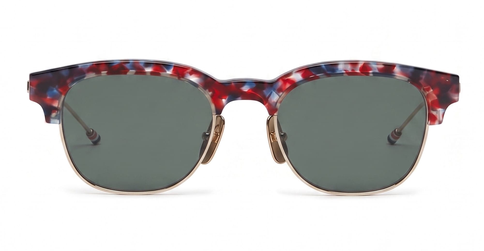 Ottica Mondello Roma - Thom Browne - UES953A-G0003-960-49 - OVAL - RED / WHITE / BLUE - Acetate - shape  - blue,red havana - EYEWEAR - SUNGLASSES - Unisex,Uomo,Donna,Women,Men - lens  - Made In Japan