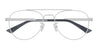 Ottica Mondello Roma - Bottega Veneta - BV1340OK-002 - BV1340OK-002 - SILVER RX / ASIAN FIT - metal, acetate - shape Pilot - Silver - EYEWEAR - EYEGLASSES - Unisex,Uomo,Donna,Women,Men - lens Clear - Made In Japan