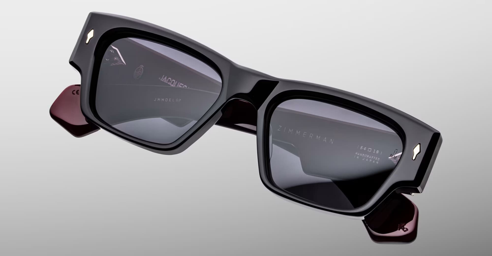 Ottica Mondello Roma - Jacques Marie Mage - JMMDEL-6P - ZIMMERMANN - BLOODSTONE - Acetate - shape  - burgundy, black - EYEWEAR - SUNGLASSES - Unisex,Uomo,Donna,Women,Men - lens  - Made In Japan