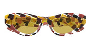 Ottica Mondello Roma - Bottega Veneta - BV1350S-003 - BV1350S-003 - MULTICOLOR - Acetate - shape Cat-eye - brown - EYEWEAR - SUNGLASSES - Donna,Women - lens yellow - Made In Japan