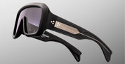 Ottica Mondello Roma - Jacques Marie Mage - JMMMK-58 - PAUSA - RAVEN - titanium, acetate - shape Mask - Black - EYEWEAR - SUNGLASSES - Unisex,Uomo,Donna,Women,Men - lens Gradient grey - Made In Italy