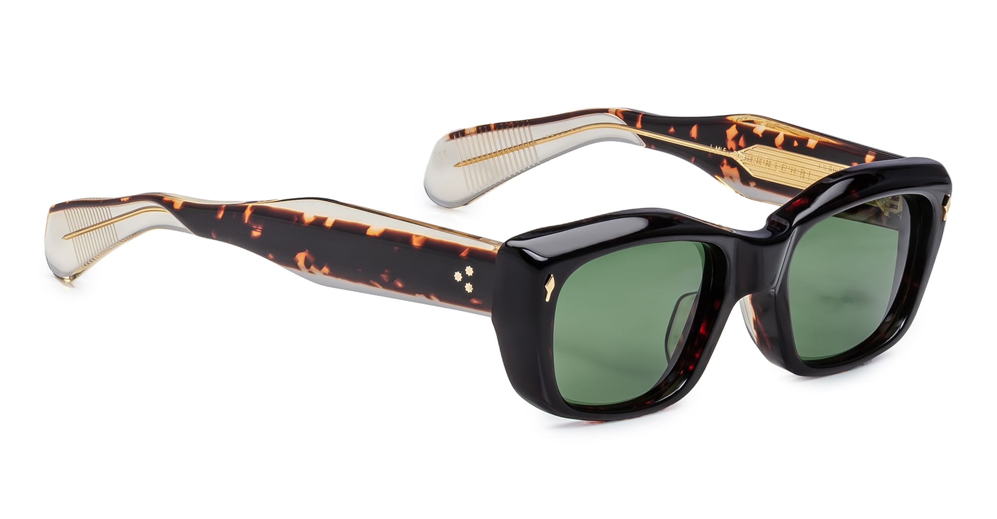 Ottica Mondello Roma - Jacques Marie Mage - JMMCO-18Q - CORNICHE - ETNA - Acetate - shape Rectangular - Tortoise - EYEWEAR - SUNGLASSES - Unisex,Uomo,Donna,Women,Men - lens Green - Made In Japan