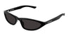 Ottica Mondello Roma - Balenciaga - BB0402S-001 - BB0402S-001 - BLACK - Recycled acetate - shape Oval - Black - EYEWEAR - SUNGLASSES - Donna,Women - lens Grey - Made In Italy